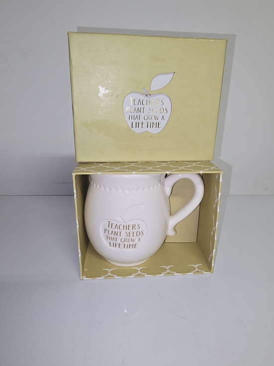 Other - Teacher Appreciation Ceramic Mug with Gift Box - Cream